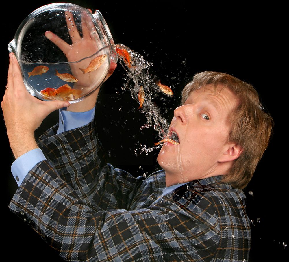 Mac King fishbowl